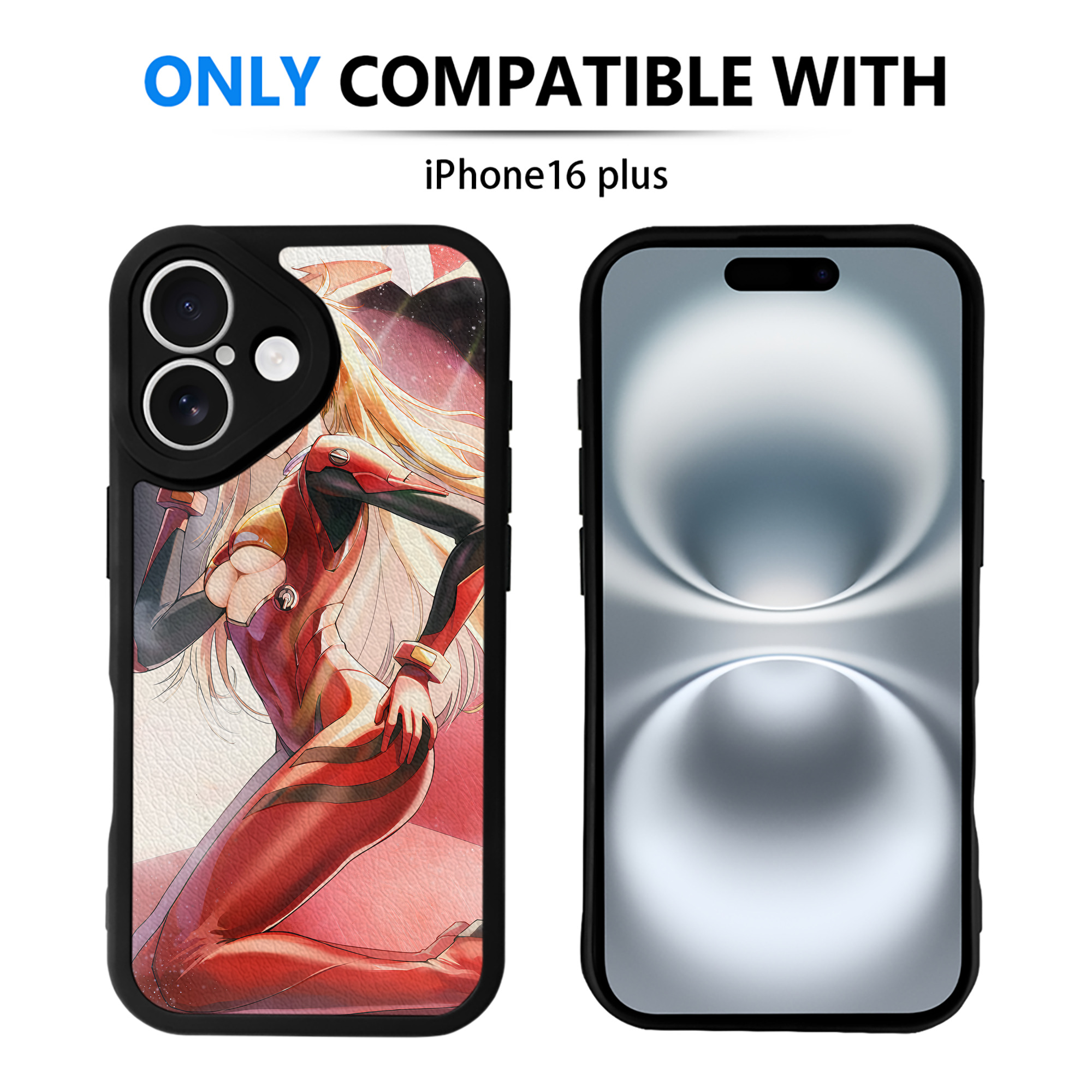 （画像用） EVA 新世紀エヴァンゲリオン 【iPhone 16シリーズ対応】シリコンスマホケース（レザー調） 材質：シリコン